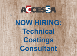 Now Hiring Technical Coatings Consultant