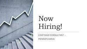 Now Hiring Coatings Consultant
